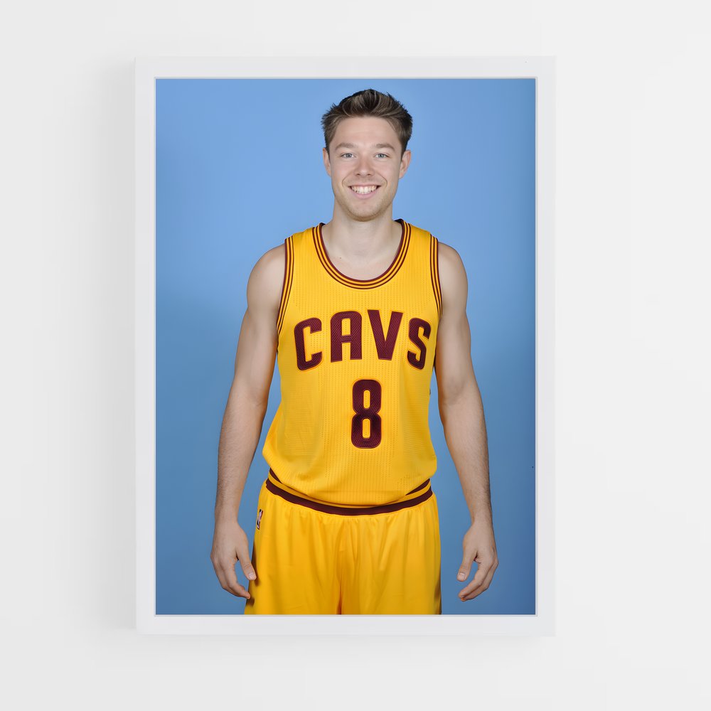 Poster Yellow Passion – affiche Basketball (vue 3)